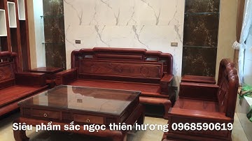 Bộ bàn ghế quốc sắc thiên hương siêu víp gỗ hương Lào 100% đỉnh cao | ĐỒ GỖ HÙNG HOA 0968590619