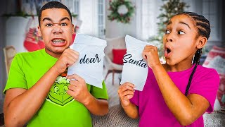 Big Brother DESTROYS Little Sister's CHRISTMAS LIST, She CAN'T BELIEVE It | FamousTubeFamily