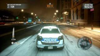 Need For Speed : The Run - Chicago Night, Cop car driving, Death Run screenshot 5
