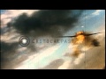 US and Japanese warplanes engage in aerial combat and US planes attack Japanese f...HD Stock Footage