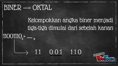 Konversi Biner ke Desimal, Oktal, Hexadesimal