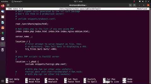 How to configure nginx http server to run php7.4 script on Ubuntu 20.04 LTS using php7.4-fpm socket.