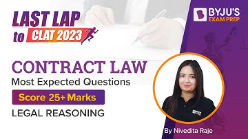 CLAT 2023 | Score 25+ in Legal Reasoning | Contract Law | CLAT Exam | CLAT Legal Reasoning #clat2023
