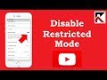 How To Disable Restricted Mode YouTube iPhone