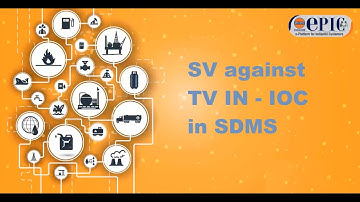 #12 TV IN (SV against incoming IOC TV) entry in #SDMS software by IOCL