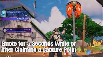 Emote for 5 Seconds While or After Claiming a Capture Point - Fortnite Adrenaline Rush Quest