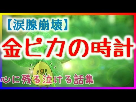 【泣ける話】親父に貰った金ピカの時計　感動実話