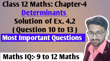 Solution of Ex 4.2 of rbse 12 maths / Most important question /#rbse12maths #determinants