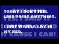 The Lazy Song - Bruno Mars (Official Lyrics Video)