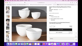 Aspen Rimmed Nesting Mixing Bowls, Set of 4 | Crate & Barrel