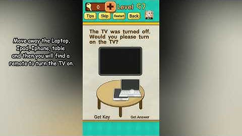 Mr Brain Level 97 Would you please turn on the TV?