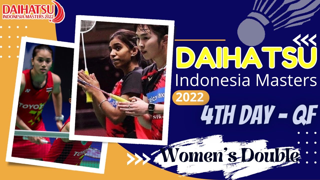 🔴 LIVE Score TAN/THINAAH (MAS) vs KITITHARAKUL/R PRAJONGJAI (THA) Indonesia Masters 2022 Day-4