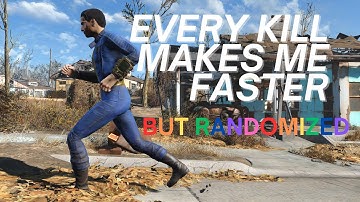 Fallout 4 but every kill I get faster and my weapon is randomized -Day 1
