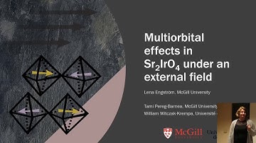 Multiorbital effects in Sr2IrO4 under an external field, U61.00002 at APS March Meeting 2020