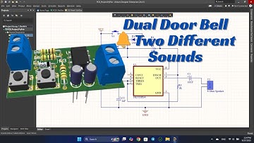 Dual Door Bell Circuit with 555 Timer | Two Different Sounds | Altium Designer PCB Project