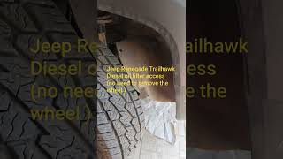 Jeep Renegade Trailhawk oil filter access #jeeprenegade #jeep #trailhawk #fiat #jeeplife