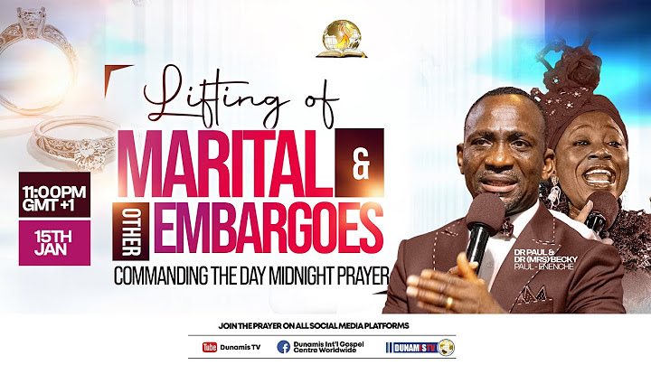 COMMANDING THE DAY-LIFTING OF MARITAL & OTHER EMBARGOES ||REBROADCAST||. 16-01-2025