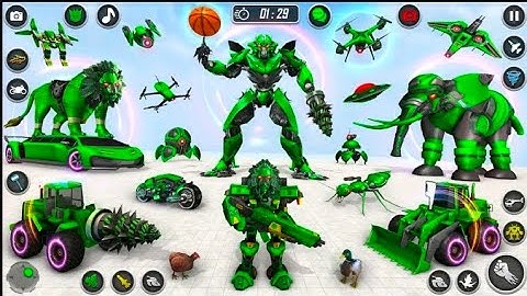 Multi Animals Robot Car Dragon Transform Game - Android GamePaly