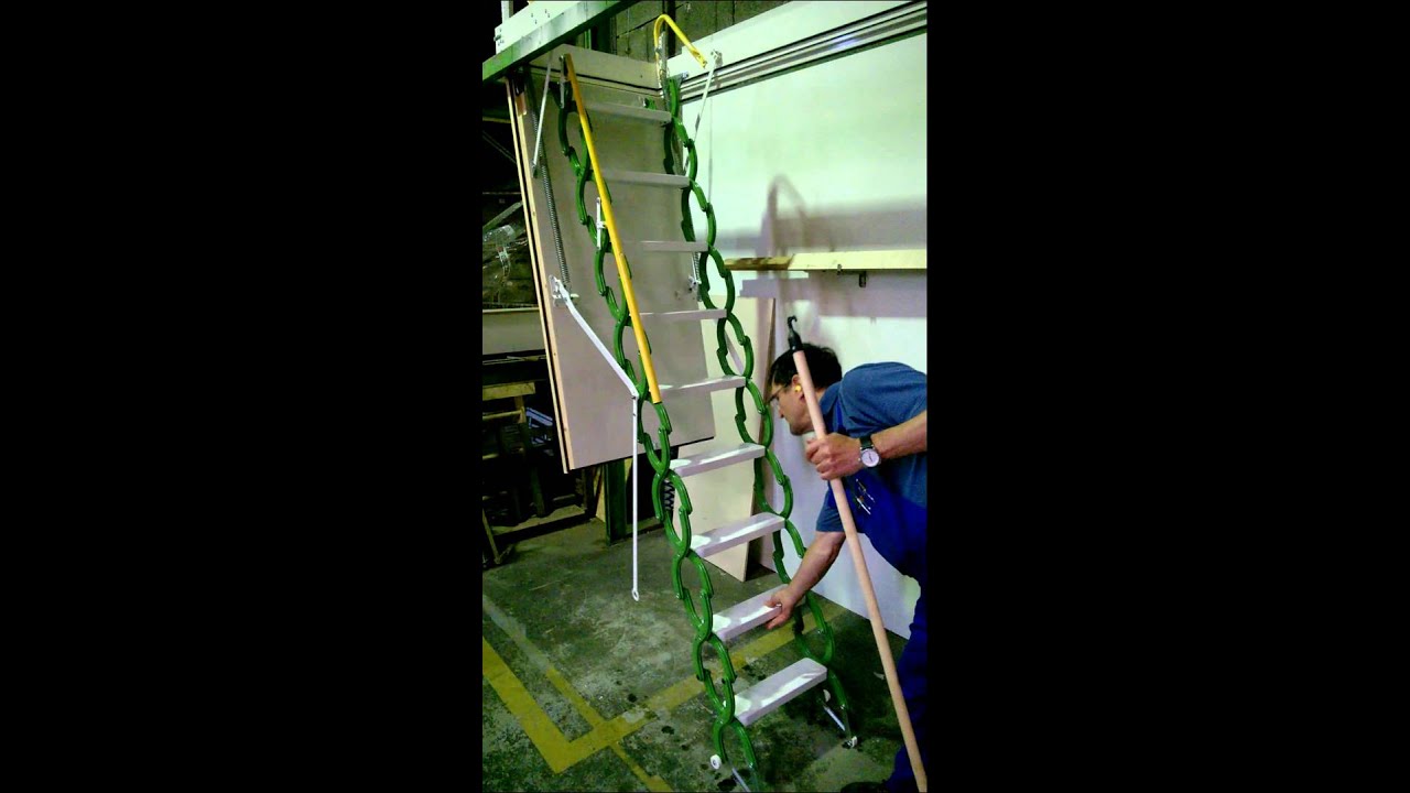 Rainbow Attic Stair G-Series Folding Attic Ladder Demonstration