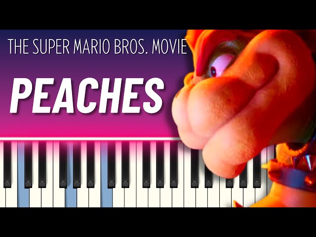 PEACHES PEACHES - SUPER MARIO BROS THEME / PIANO E TECLADO TUTORIAL  INICIANTE 