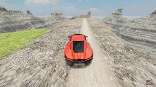 Leap Of Death Car Jumps & Falls Into Pit With Water - BeamNG.Drive | Drive Arena