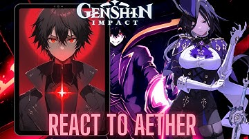 Genshin impact react to Aether as cid kagenou | eminence of shadow | Gacha life 2 |