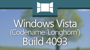 Windows Vista Build 4093: "