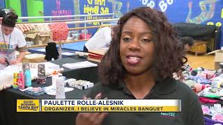 The “I Believe in Miracles” banquet for the homeless is being held ...