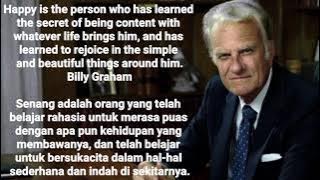 kata-kata Motivasi & Quote Rohani Kristen Billy Graham. Powerfull quote - motivation Billy Graham