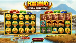 Rhino Hold and Win slot Booming Games - Free Spins screenshot 1