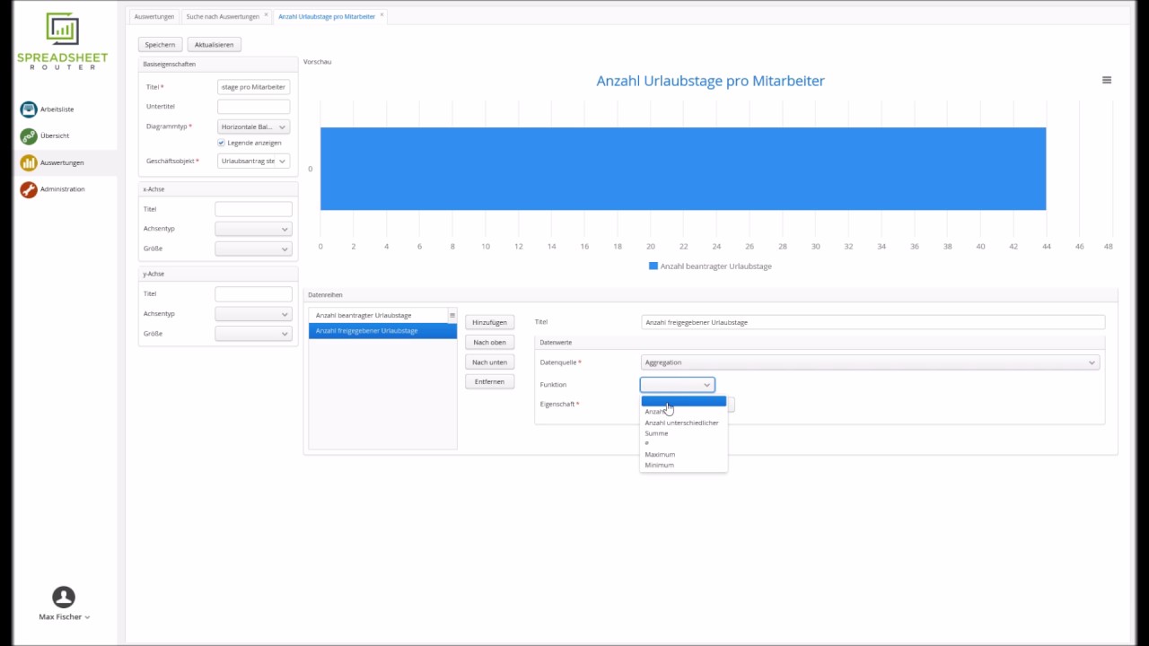 Youtube Video: Spreadsheet Router Tutorial: Excel Auswertung erstellen