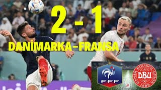Fransa Danimarka 2-1 Maç Sonucu 2022 Fifa Dünya Kupası Katar Fransa Danimarka Maç Özeti Son Dakika