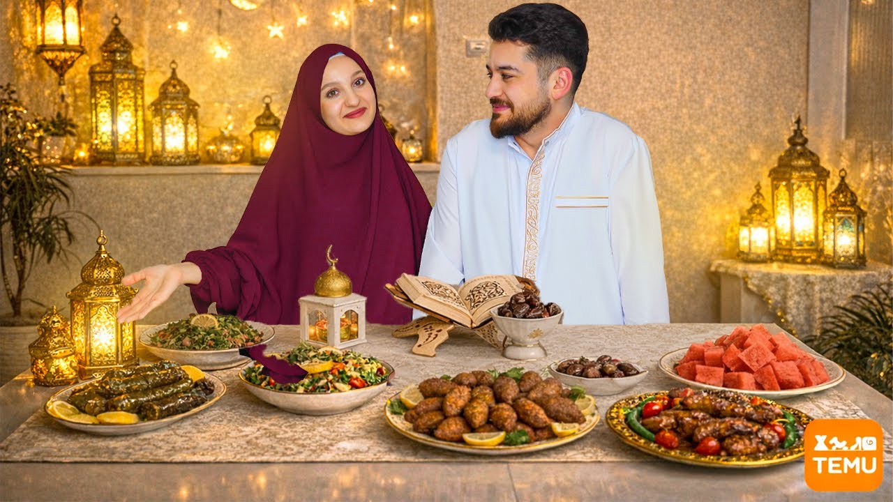 فاجأت أختي الحامل بسفرة رمضانية من كل شي مشتهيته 🌙😍| وزينت البيت بمشتريات من TEMU! 