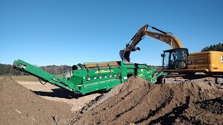 Screening Topsoil With A Trommel