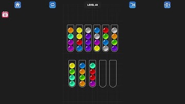 Ball Sort Puzzle - Color Game Level 49 Solution (Android)