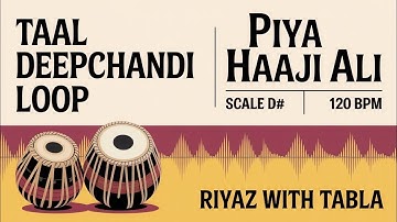 Taal Deepchandi Loop for all Songs | 120 BPM| D# Kali 2 | Bhajans, Songs #rhythm #riyazwithtabla