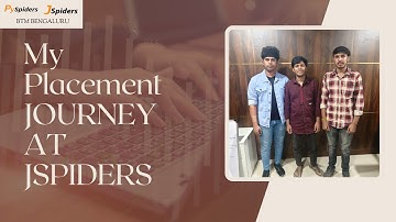 Fazal Raza | Placed as Software Engineer | 3 LPA | BE CSE 2023 | JSpiders BTM Success Story