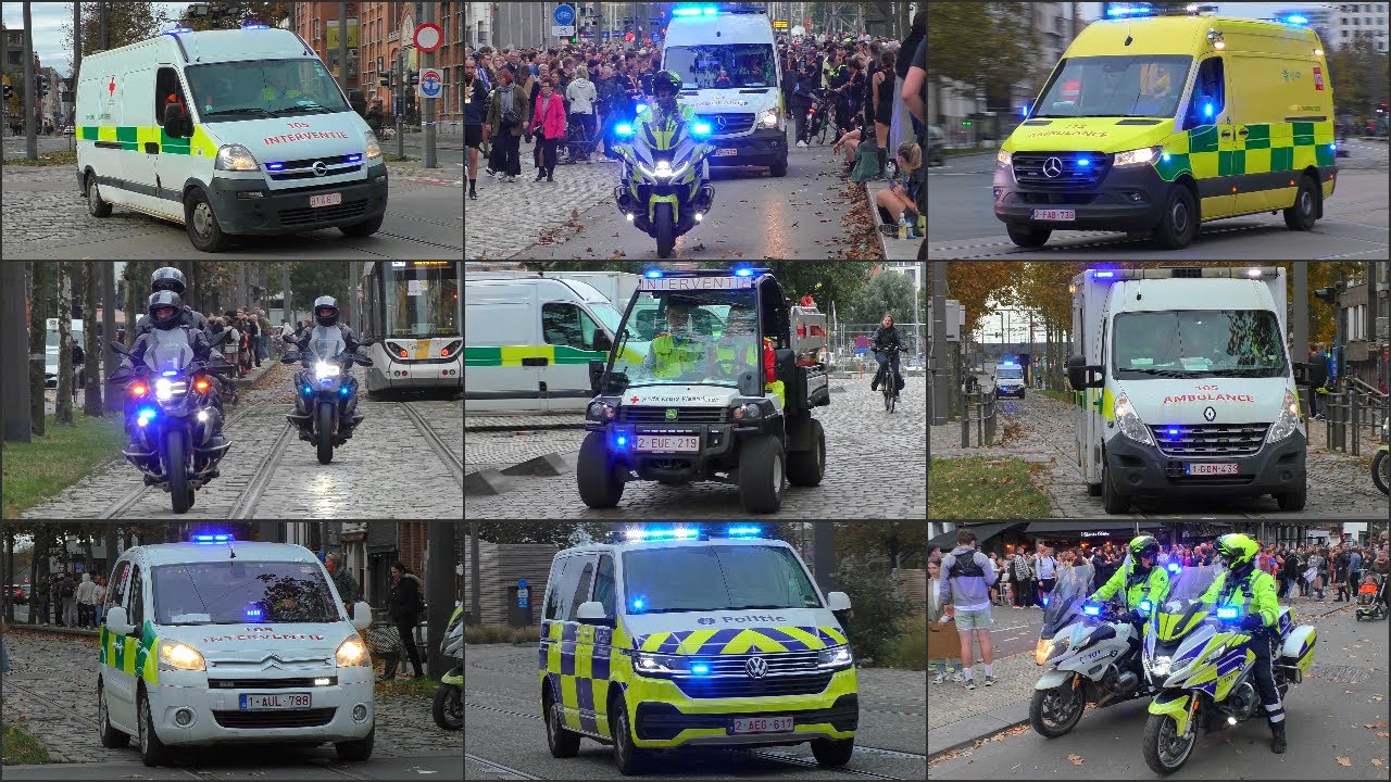 Marathon Antwerpen - Vele hulpdiensten met spoed onderweg! | Rode Kruis, Politiebegeleiding en meer!