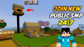 Minecraft New Public SMP IP Port 🤞24\/7 Online {Java+pe}