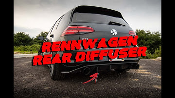 Unboxing and Installing Rennwagen Rear Diffuser on my GTI
