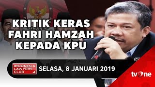 Fahri hamzah menguji netralitas kpu