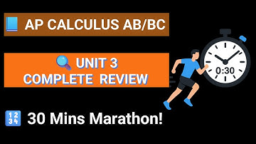 [2026 Exam] AP Calculus Unit 3 Review for AB & BC | 30 Minutes to cover everything