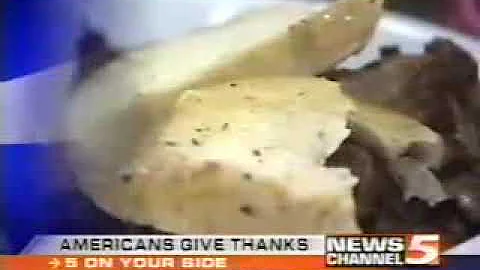 Thanksgiving 2005 WEWS News Channel 5 at 11:00 Clip