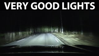 BMW iX3 adaptive LED headlights test screenshot 4