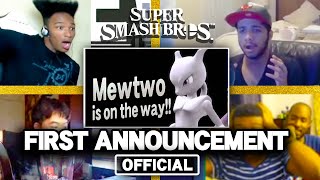 All Reactions to MEWTWO Announcement Reveal in SMASH BROS