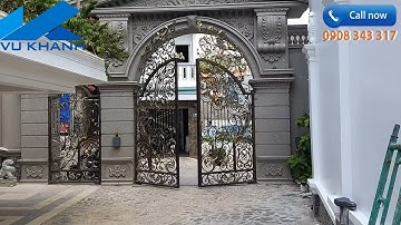 Cổng tự động 2 cánh, mô tơ âm sàn TAU R40 Italia [Cổng tự động Vũ Khanh]