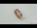 Gg mire rose fusion gold ring au030 mix multi metal 18k gold layer band nasa tech innovation