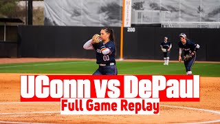 UConn vs DePaul Softball Full Game Replay | 2025 Big East Softball screenshot 3