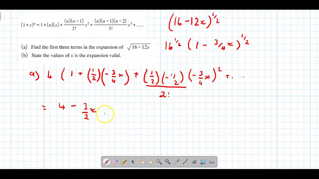 Binomial Expansion With Fraction YouTube Binomial Expansion With Fraction YouTube