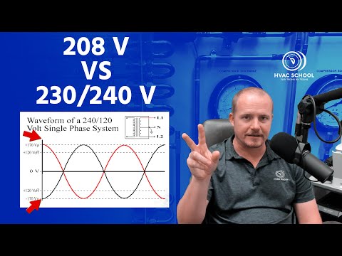 How is 208 volts different than 230/240 volts?